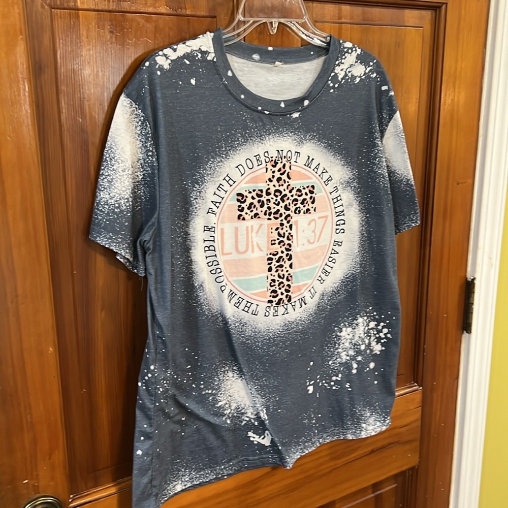 Women’s Gray Luke 1:37 T-Shirt Size XL